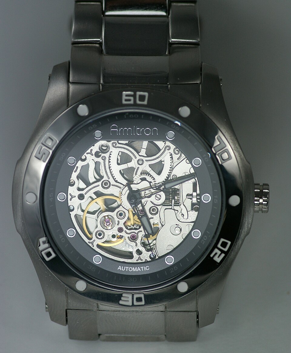 Gunmetal Skeleton Automatic