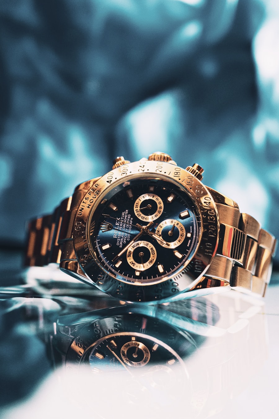 Gold Chronograph Luxury Watch